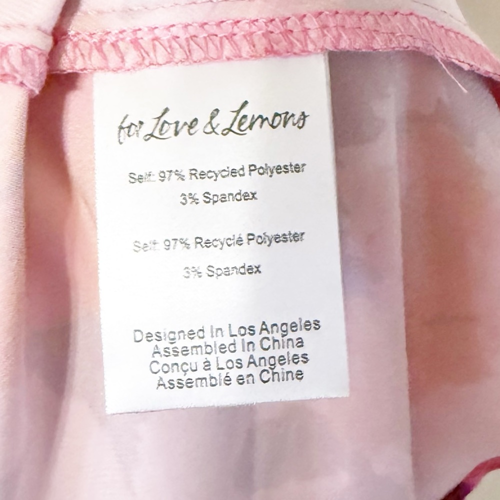 🛍️NWT For Love & Lemons Huda Satin Floral Free People Rosette Maxi Gown small - Picture 9 of 9